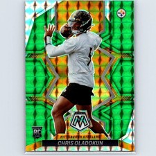 2022 Panini Mosaic Chris Oladokun Rookie #365 Mosaic Green Pittsburgh Steelers