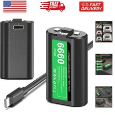 Rechargeable Controller Battery Pack for Xbox One/Xbox Series X S, 2x6660mWh ...