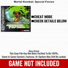 Mortal Kombat Special Forces 100 All Items PS2 Memory Card PlayStation