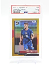 CHRISTIAN PULISIC 2022 DONRUSS OPTIC FIFA SOCCER GOLD USA /10 PSA 9 Q0902