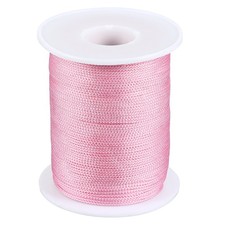 1mm x 393feet Nylon String for Bracelets Braided Nylon Cord, Pink