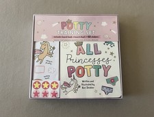 Baby Girls Potty Training Set Board Book, Reward Chart  Stickers New In Box 