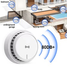10 Year Life Smoke Alarm with Battery Home Fire Alarm Smoke Detector &  Sensor