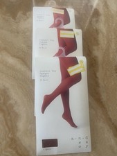 A NEW DAY ELEGANT CONTROL TOP OPQUE TIGHTS LOT 3 SIZE S/M