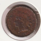 1863 Indian Head Penny American Civil War Copper Nickel US Coin Rare Old Cent