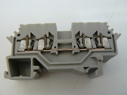 WAGO VDE0611 TERMINAL BLOCK 750V 1.5MM 10A (LOT OF 5 WITH END CAP)