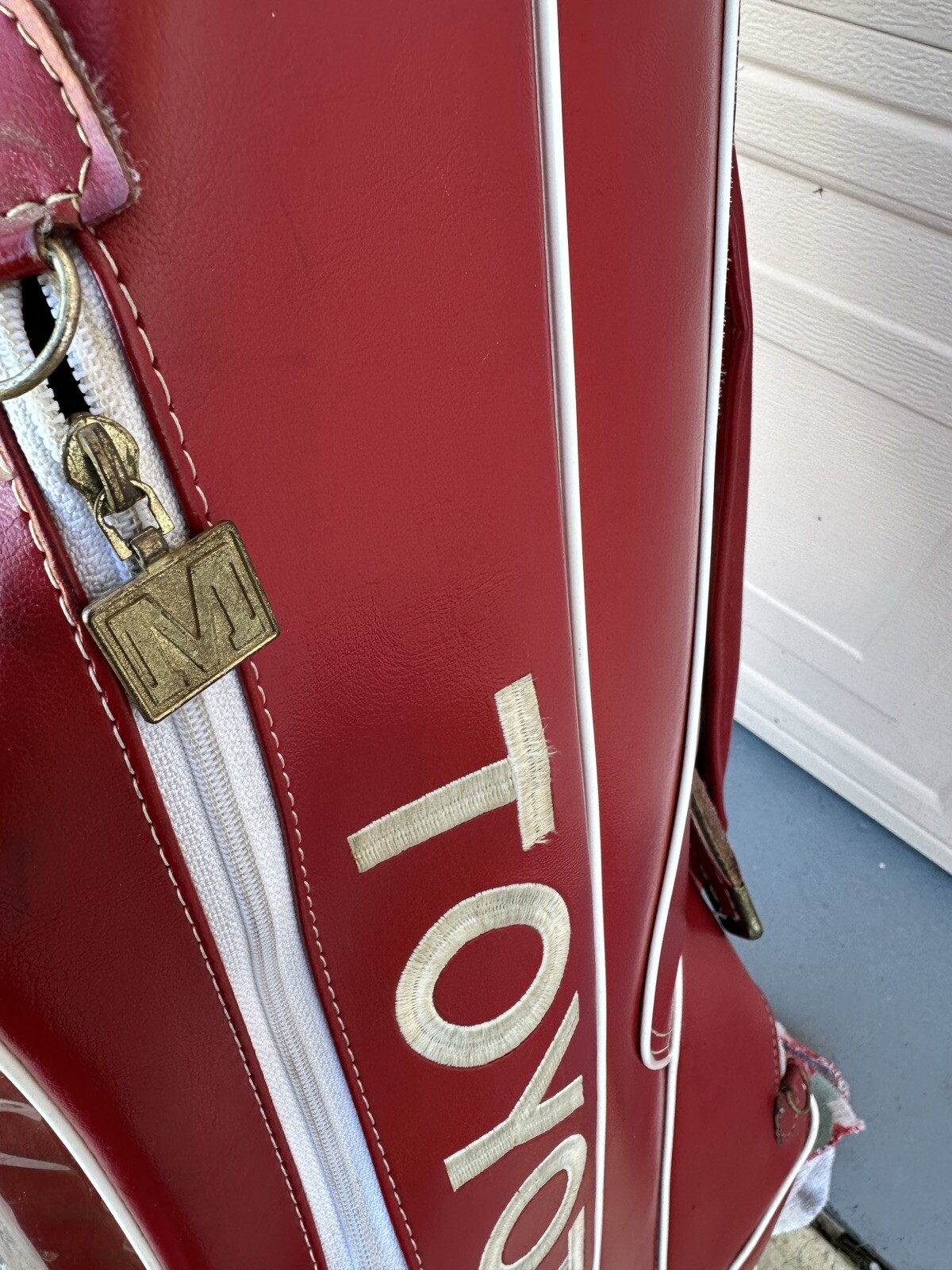 Vintage Ron Miller Toyota Golf Bag Red with Shoulder Strap Super Rare