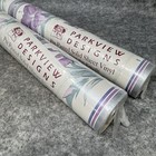 2 Rolls Pre Pasted Solid Sheet Vinyl Wallcovering 57 sqft Floral Cottagecore