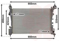 VAN Wezel Motorkuehler 37002574 Opel