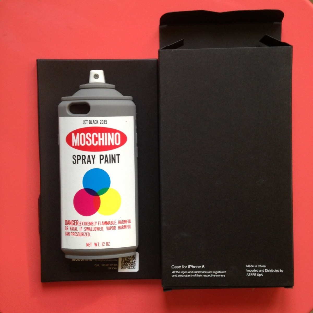 Moschino Spray Paint Cover/Case iPhone nuova mai usata da