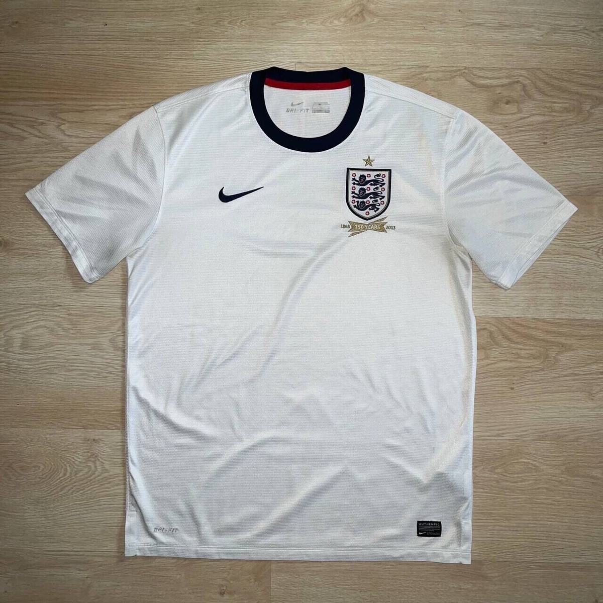 ENGLAND NIKE 2013 “150TH ANNIVERSARY” FOOTBALL HOME JERSEY