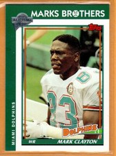 MARK CLAYTON-Miami Dolphins/2005 Topps Fan Favorites Football Card