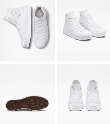 NEW Women's Converse Chuck All Star Hi Shoes Lift Floral