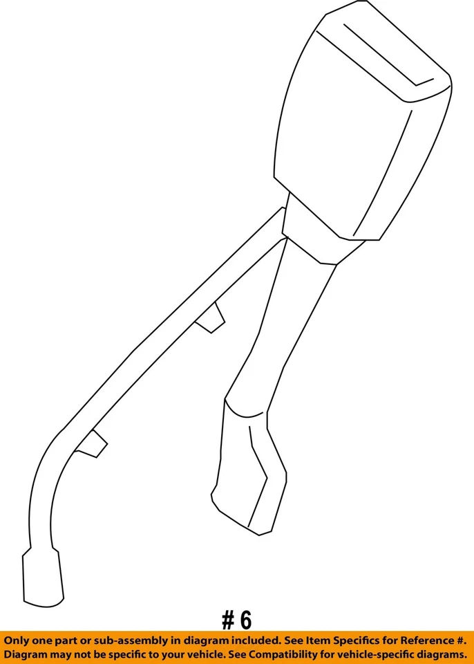 Used Front Right Seat Belt Front fits: 2007 Chevrolet Malibu bucket driver buckl — 第 4/4 张图片