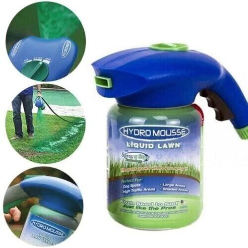Hydro Mousse Seeding Grass Liquid Lawn Green Spray Device Seed