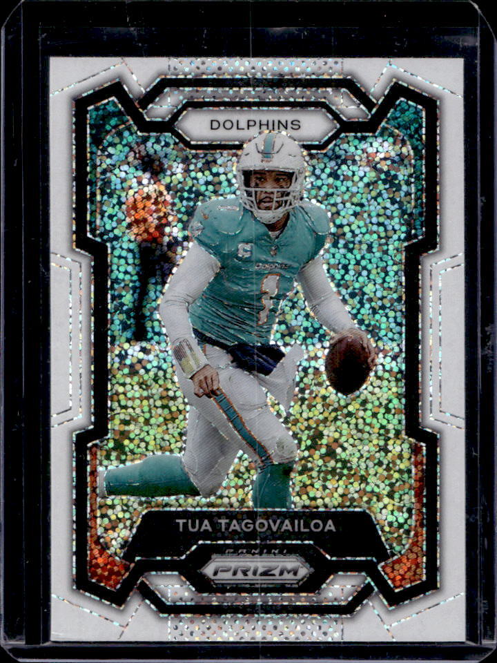 2023 Panini Prizm Tua Tagovailoa White Sparkle Prizm SSP #190 Miami Dolphins