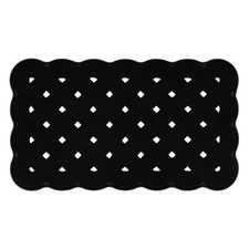 JVL Trellis Rubber Outdoor Scraper Entrance Foyer Doormat, 40 x 70 cm