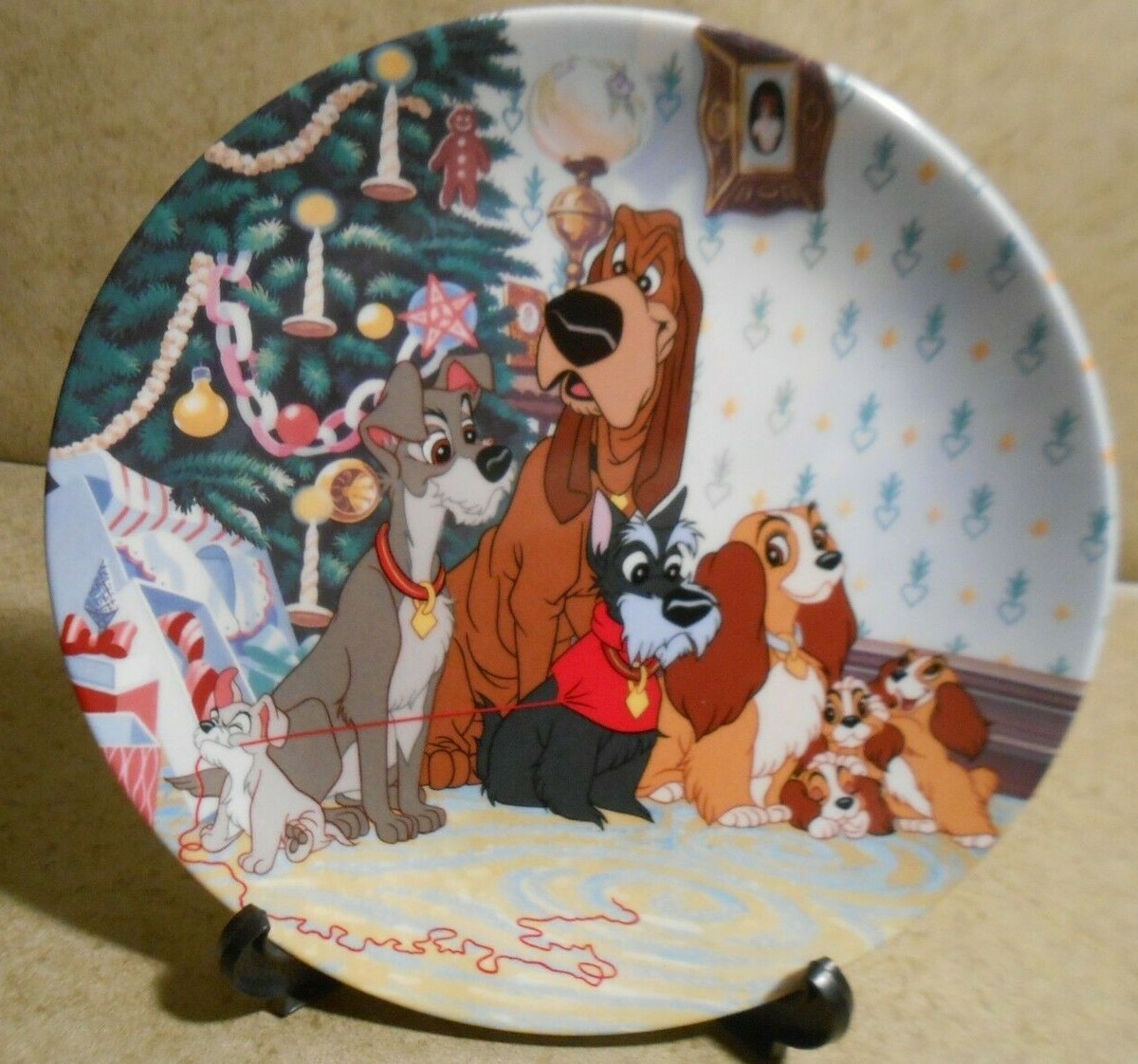 Limited Edition Collector's Plate Lady and the Tramp 
