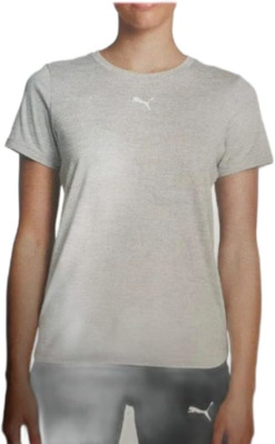 Puma Ladies' Logo Tee, Gray, S