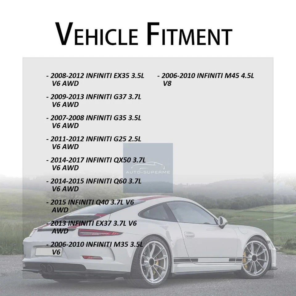Kit de eslabones de barra estabilizadora delantera trasera 4 piezas para Infiniti G37 3,7 L AWD 2009-2013 Foto 2 de 4