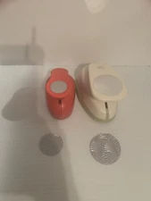 Lot of 2 Circle Punches 1.5" and 2" For Papercrafting And Cardmaking