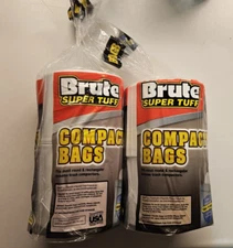 Brute Super Tuff Compactor Trash Bags, 20 Gallon, 20 Count - Lot of 2