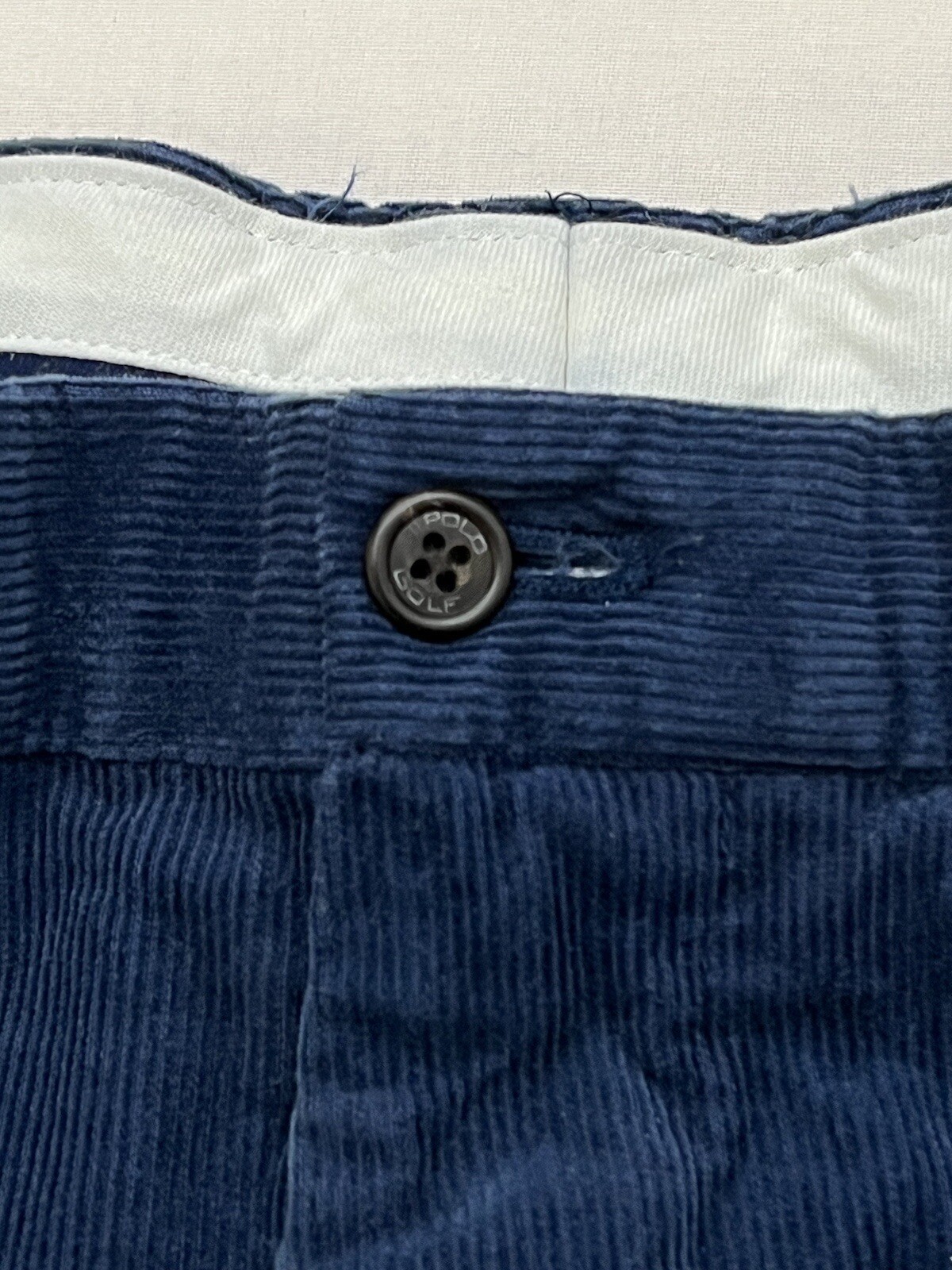 Polo Golf Vtg Pants Ralph Lauren Mens 38x32 Corduroy All Over Duck Embroidered