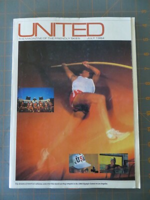 1984 Los Angeles Olympic Edition United Airlines - 184 pages -  8 1/2 x 11 inch