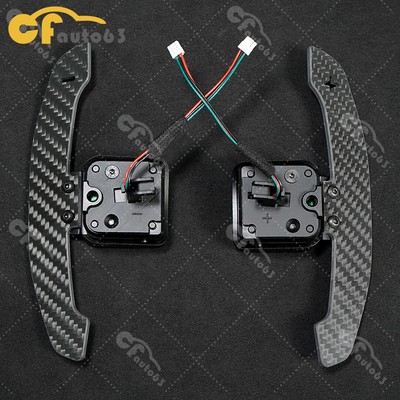 Magnetic Carbon Fiber Steering Wheel Shift Paddles Fit Audi B9 Series Q2 Q3 Q4