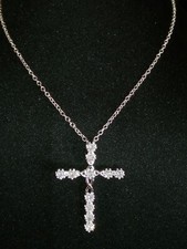 Collana in argento S925 con ciondolo a croce