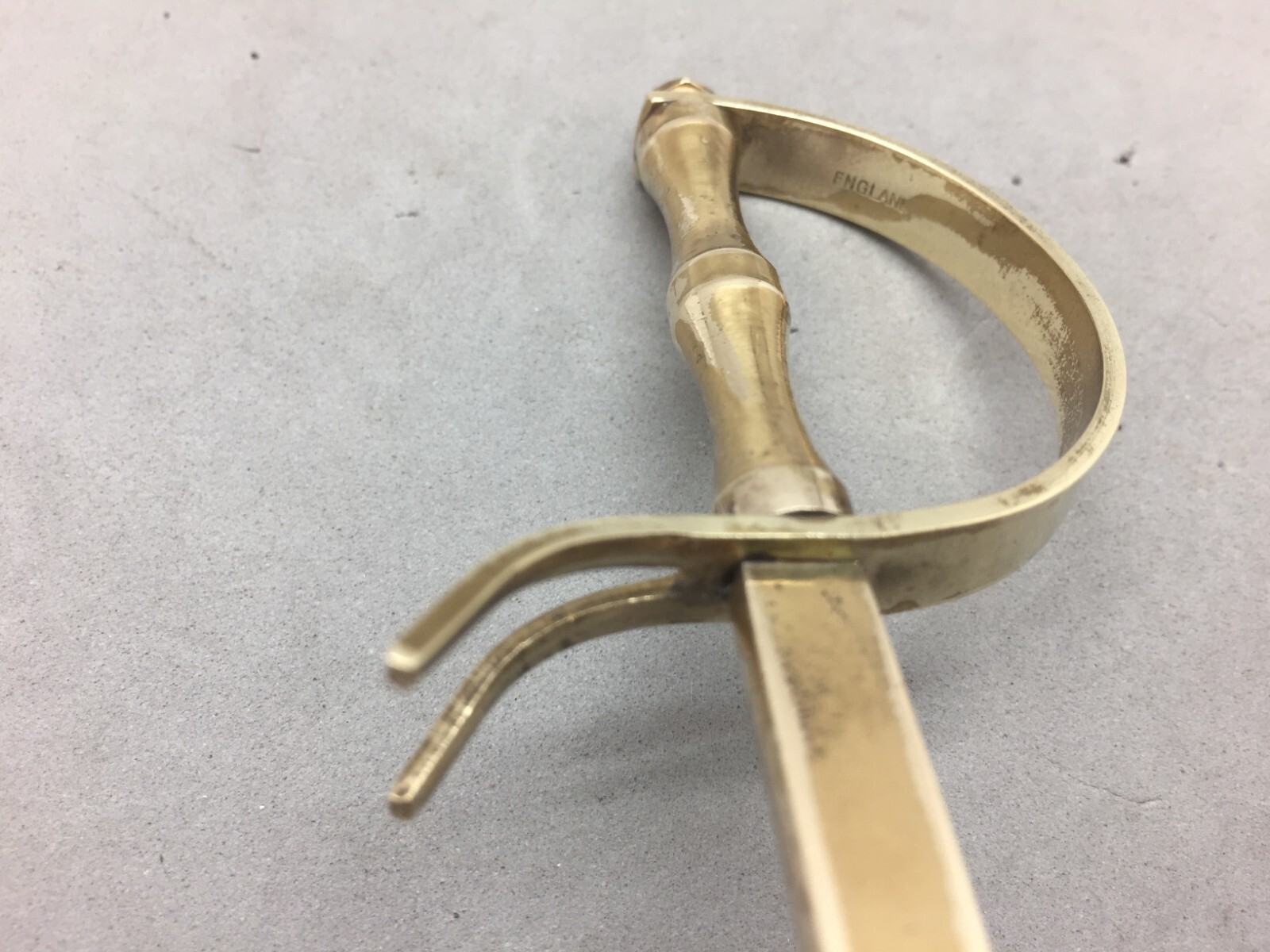 Brass Sword Saber Letter Opener 7 1/4" Vintage Pirate Civil War Made England eBay