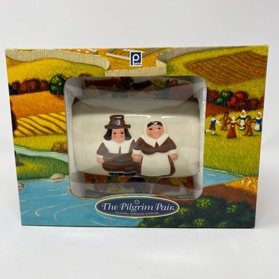 Publix Pilgrim Pair Thanksgiving / Holiday Butter Dish NIB ...