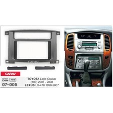 Kit de panel de ajuste de fascia de radio estéreo para automóvil 2Din para Toyota Land Cruiser Lexus LX470