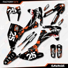 Black Orange Savage Camo Graphics Kit fit KTM 17-19 EXC EXCF XCW 200 250 300 450