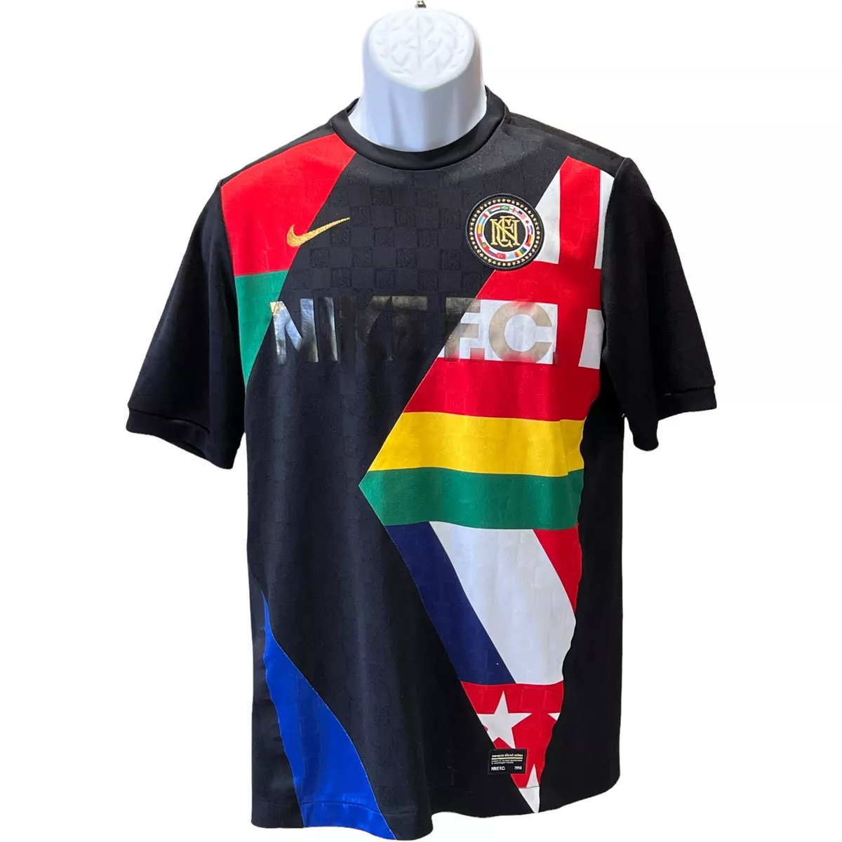 Proscrito Sótano Inocente Men's 2018 Nike F.C. Football Club World Cup Flag Soccer Jersey Shirt Size  S | eBay