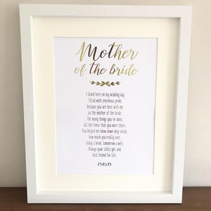 mother of the groom from bride gift