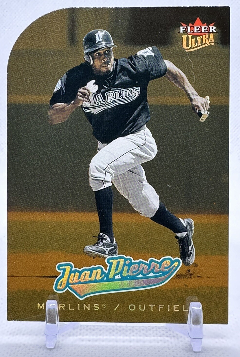Juan Pierre 2005 Fleer Ultra #77 Gold Medallion Die-Cut Florida Miami Marlins