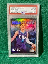 2020-21 Panini Hoops LAMELO BALL RC Rookie Special Holo SP PSA GEM MINT 10