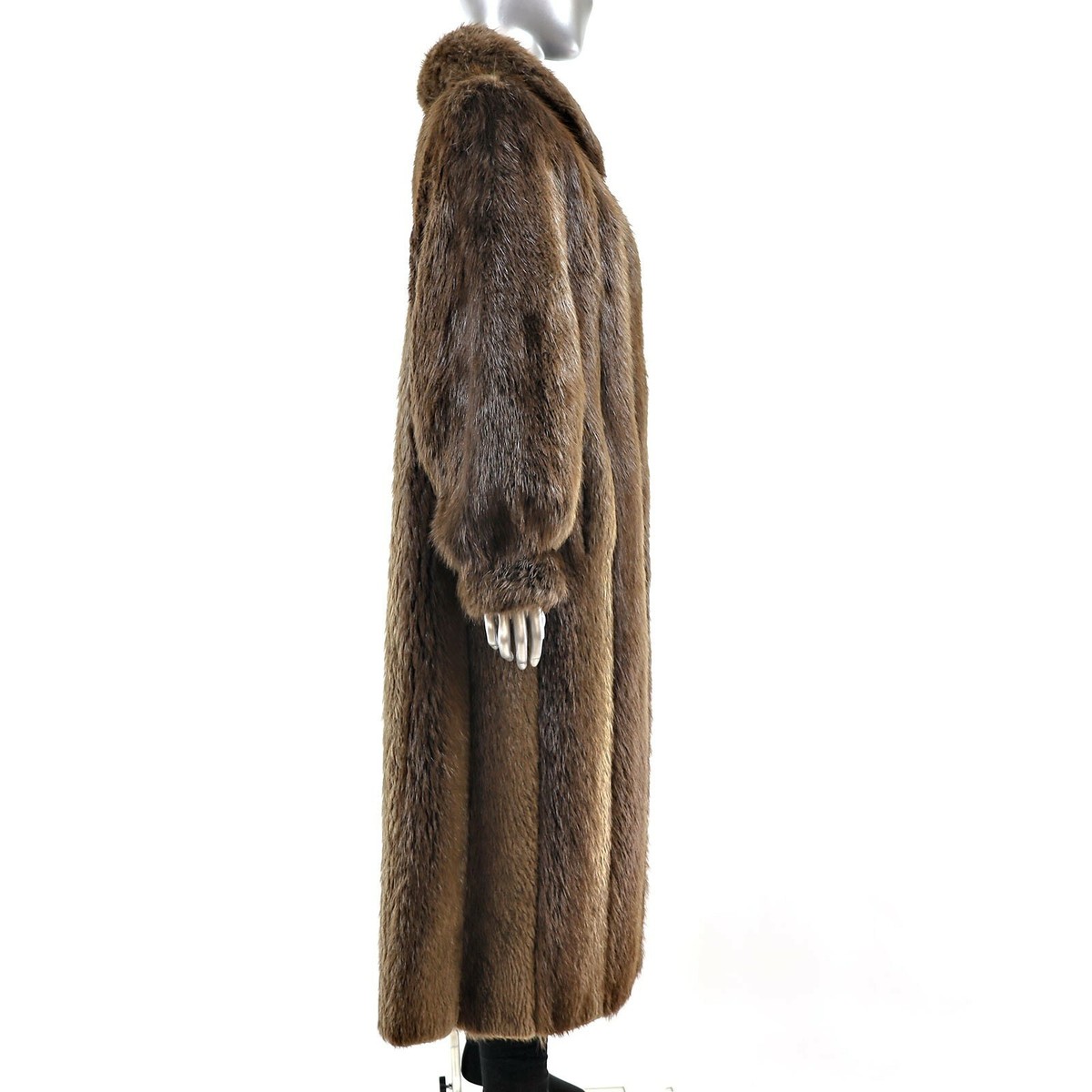 Long Hair Beaver Coat- Size M-L | eBay