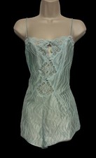 Vintage Henson Kickernick 1 pc Teddy Lingerie Chemise Light Blue Size M Style 71