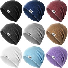 Winter Beanies Hats for Men Women Fashion Knit Hats Thick Thermal Ski Skull Cap