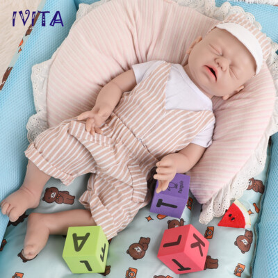 21'' Full Silicone Reborn Baby Boy Dolls Friendly Lifelike Toy Gifts Children