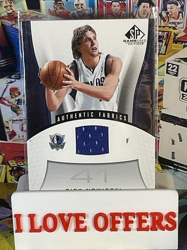 2006-07 SP AUTHENTIC DIRK NOWITZKI JERSEY DALLAS MAVERICKS C STORE NAME