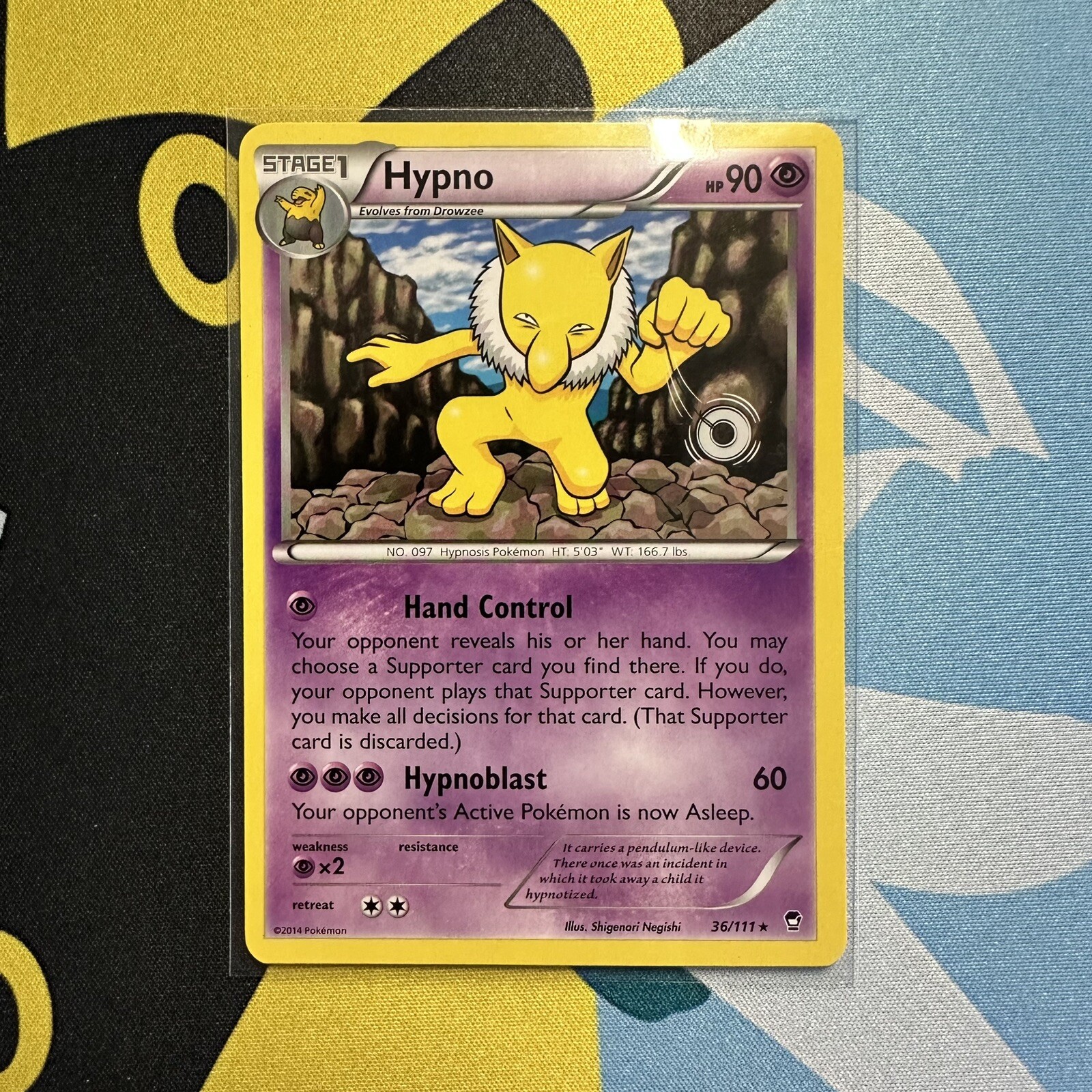 Hypno 36/111 Rare Furious Fists 2014 Pokemon Card LP