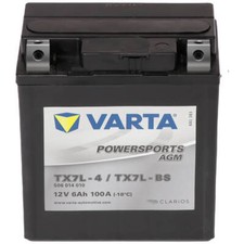 Varta YTX7L-BS Motorradbatterie AGM 12V 6Ah C...