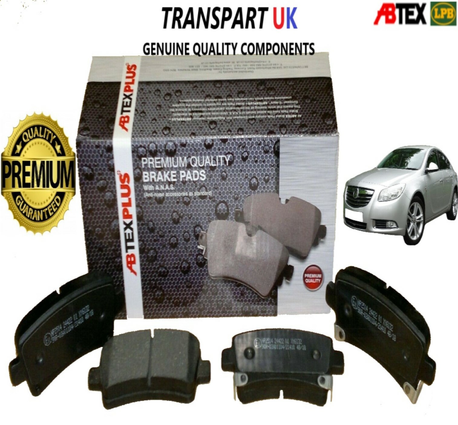 *VAUXHALL INSIGNIA REAR BRAKE PADS ALL DIESEL PETROL AND VXR 4X4