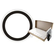 OnFireGuy 250pcs 39mm Black Ring 1oz Silver Round Protective Coin Holder Cases