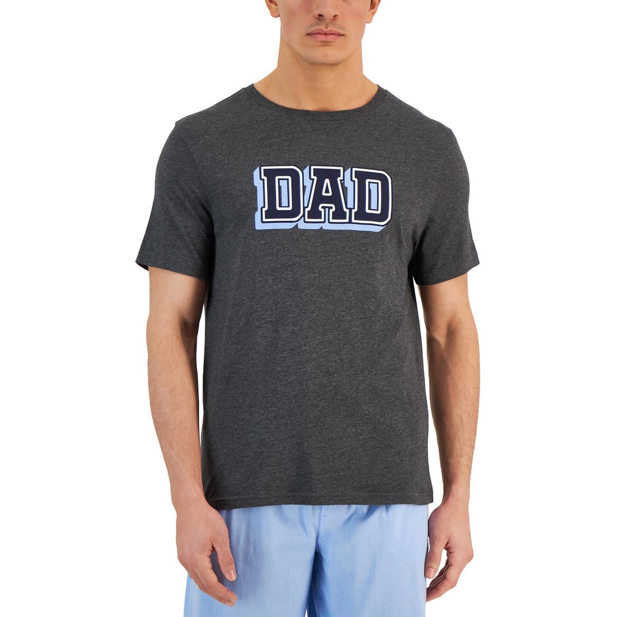 Мужская серая трикотажная футболка с рисунком в полоску Club Room M BHFO 0499 2790₽