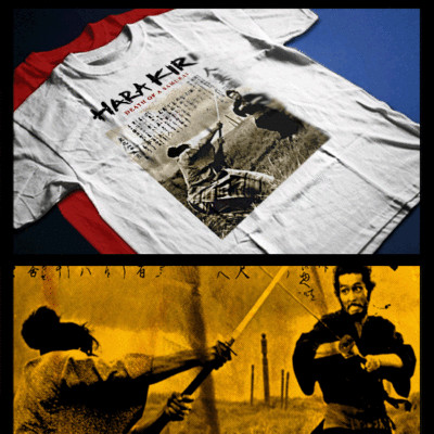 Samurai Harakiri Battle Bushido Code Kanji Japanese Katana Ronin Assassin Tee