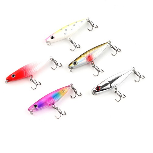 5PCS Lot 45mm 1.9g Floating Fishing Lures Swimbait Wobbler Bait Tackle - Picture 8 of 11